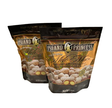Island Princess Mele Macs-Milk Chocolate Toffee Macadamia Nuts, 15 Oz.  46 Pieces