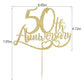 Glitter Happy 50Th Anniversary Cake Toppers,50 Wedding Anniversary Party Decoration,Wedding & Company Anniversary Party Decorati