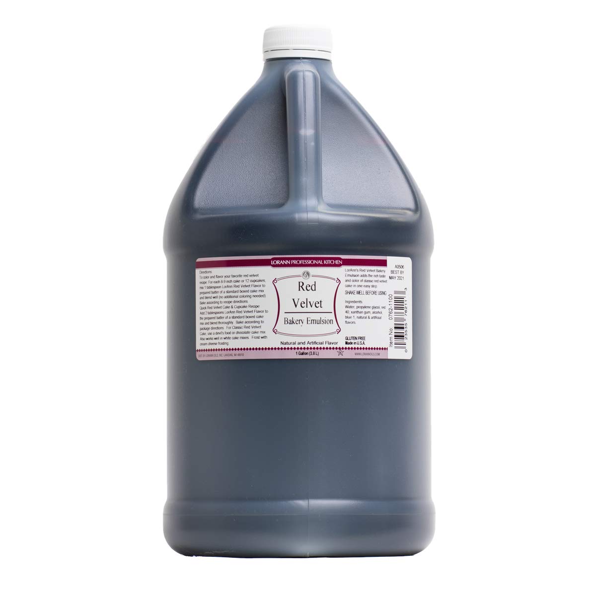 LorAnn Red Velvet Bakery Emulsion, 1 Gallon, Model 0762