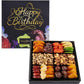 Happy Birthday Dried Fruit & Nuts Gift Basket Arrangement Platter, Gourmet Food Snack Box, Birthday Care Package, Healthy Kosher, Her Him (12 Assortment)