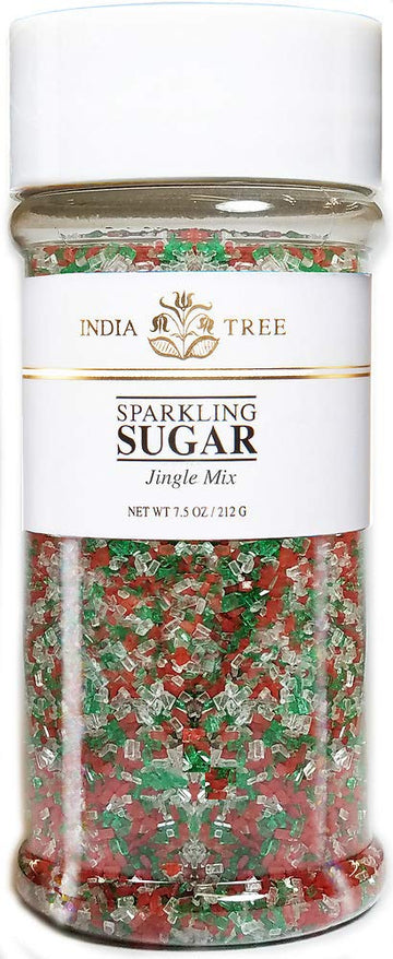 India Tree Jingle Mix Sparkling Sugar, 7.5 Oz