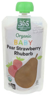 365 By Whole Foods Market, Baby Food Pear Strawberry Rhubarb Organic, 4 Ounce