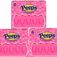 PEEPS Easter Marshmallow Chicks, Variety Pack, 10 Count (Assorted Flavors & Colors) (3 count, Pink Chicks Marshmallow)