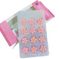Sentovac 12 Pcs Pink Flowers Icing Decoration Edible Candy Dessert Valentine Sprinkles Diy For Cookie Cake Cupcake Topper Icing