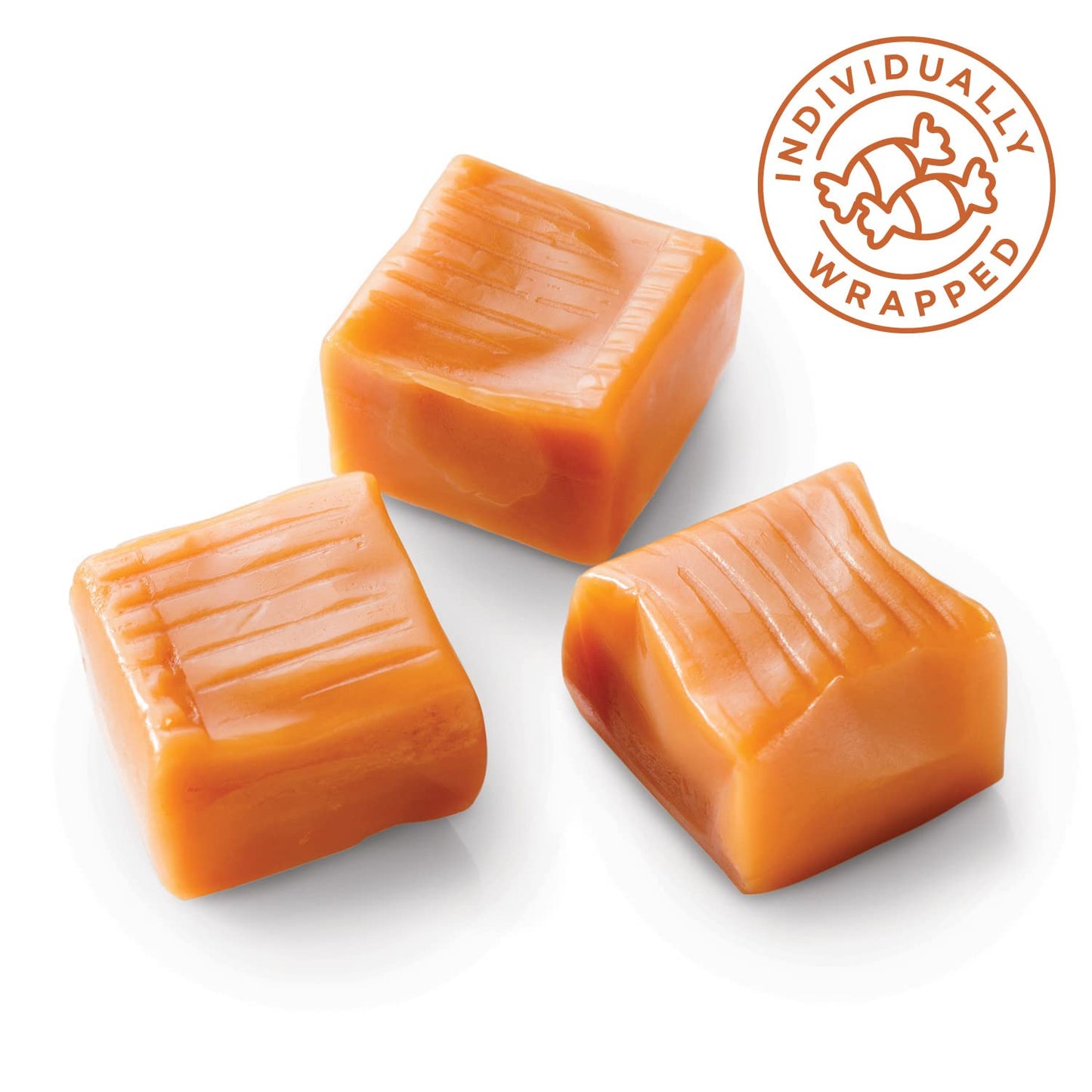 Caramel Cubes Candy, Soft Creamy Squares, Bulk Pack 5 Pounds