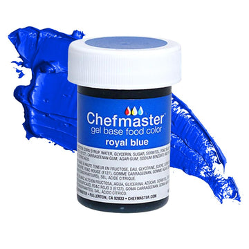 Chefmaster Royal Blue Gel Food Coloring | Vibrant Color | Professional-Grade Dye for Icing, Frosting, Fondant | Baking & Decorat
