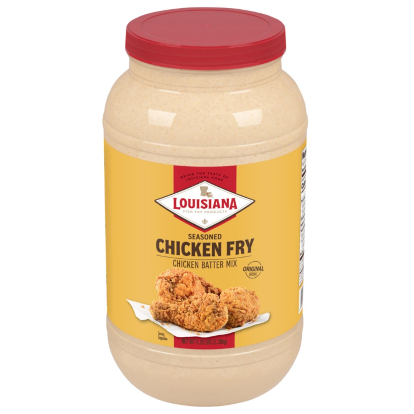 Louisiana Seasoned Chicken Fry Batter 1 Gallon - 5.25Lbs - Crispy Southern Coating Mix For Fried Chicken - Delicious And Convenient Coating Filled With Cajun Flavor - Easy To Make Recipe - Just Add Water