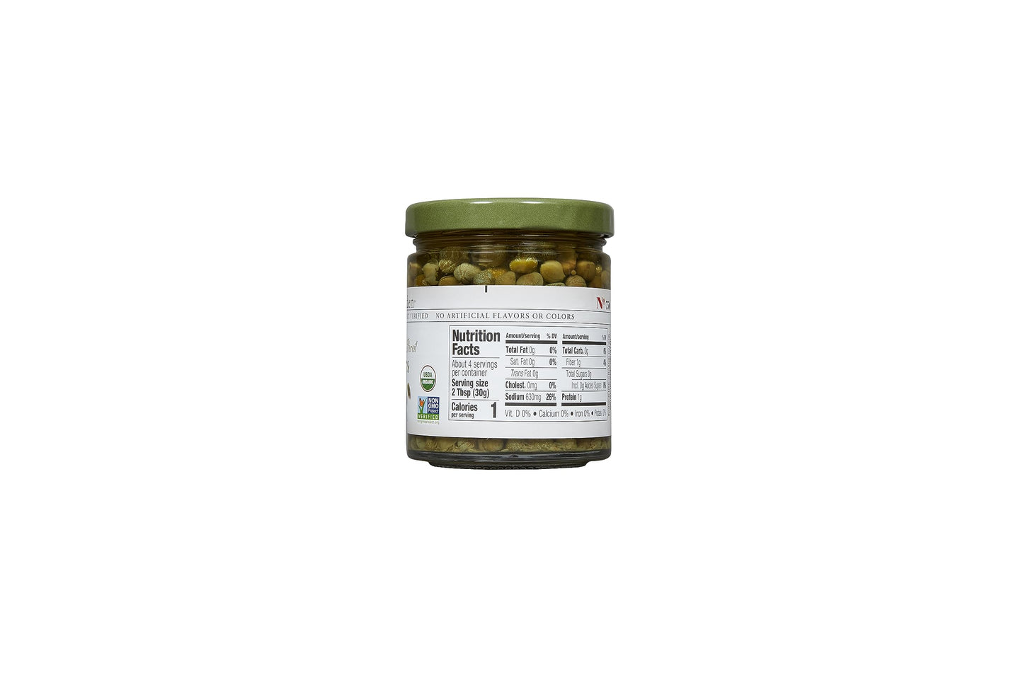 Jeff'S Garden Organic Imported Non-Pareil Capers | Vegan, Kosher, Non-Gmo, Gluten Free, Keto | 6 Fluid Ounce Jar (Pack Of 6)