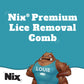 Nix Lice Removal Comb, Removes Dead Lice & Eggs From Hair, 2-Sided