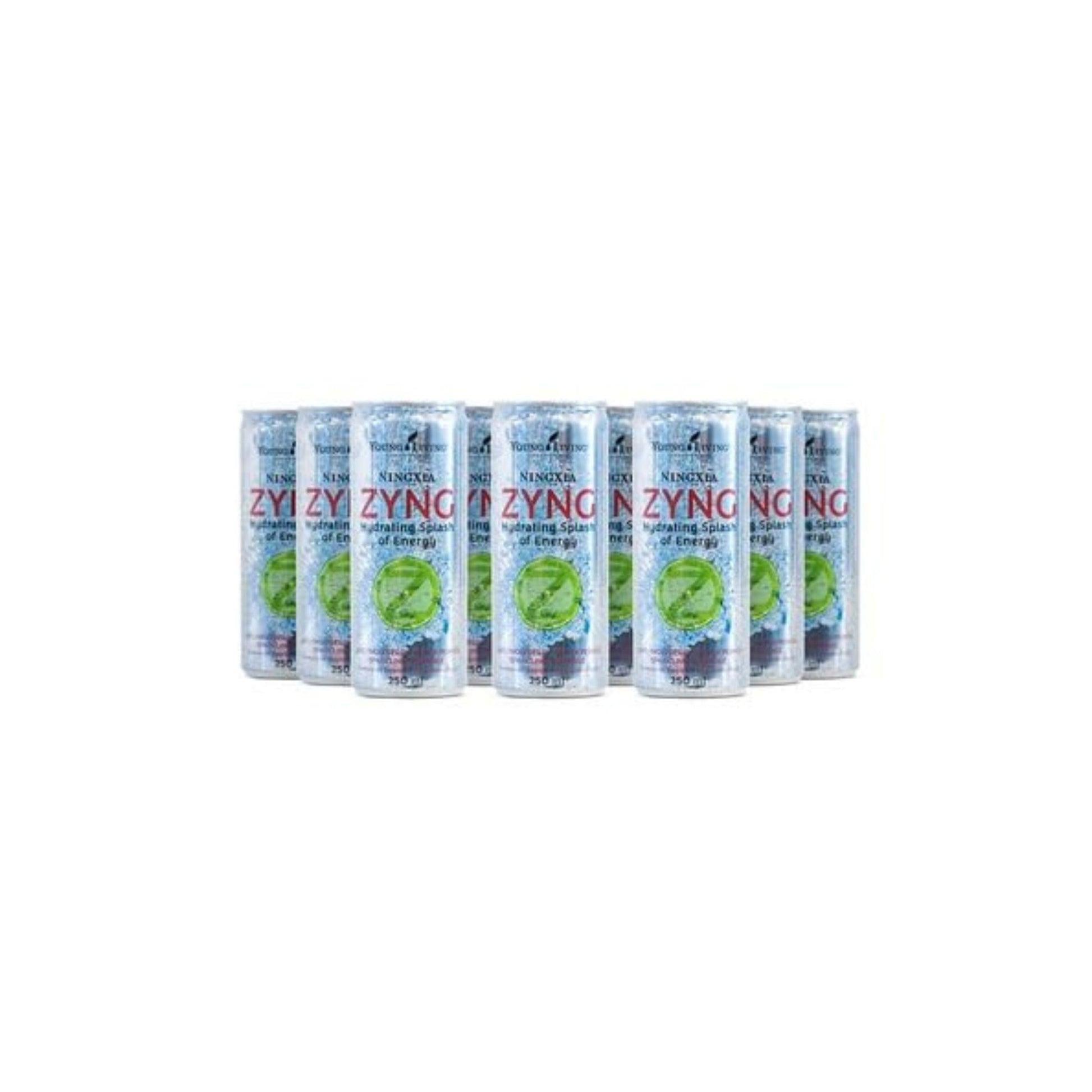 Young Living NingXia Zyng Sparkling Beverage - Wolfberry Puree, Pear & Blackberry Juices - 12 x 8.4 oz Cans