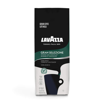 Lavazza Gran Selezione Ground Coffee Blend, Dark Roast, 12 Oz