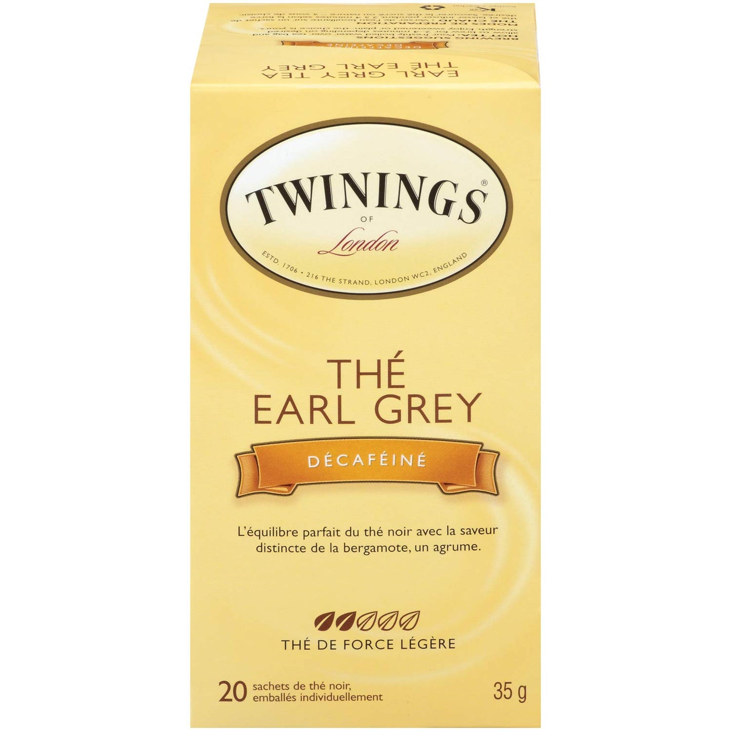 Twin Tea Decaf Earl Grey, 20 Ct - 6 Per Case.6