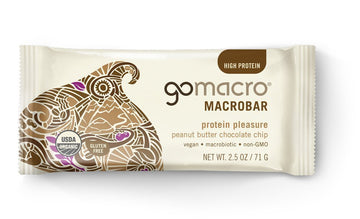 Gomacro Organic Peanut Butter Chocolate Chip, 2.5 Ounce (Pack Of 15)