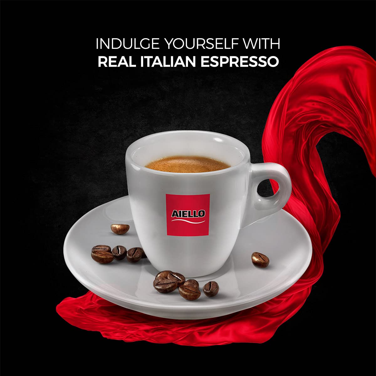 Aiello Caffe Italian Espresso Coffee Beans, Medium Whole Bean, 35.2 Ounce Bag