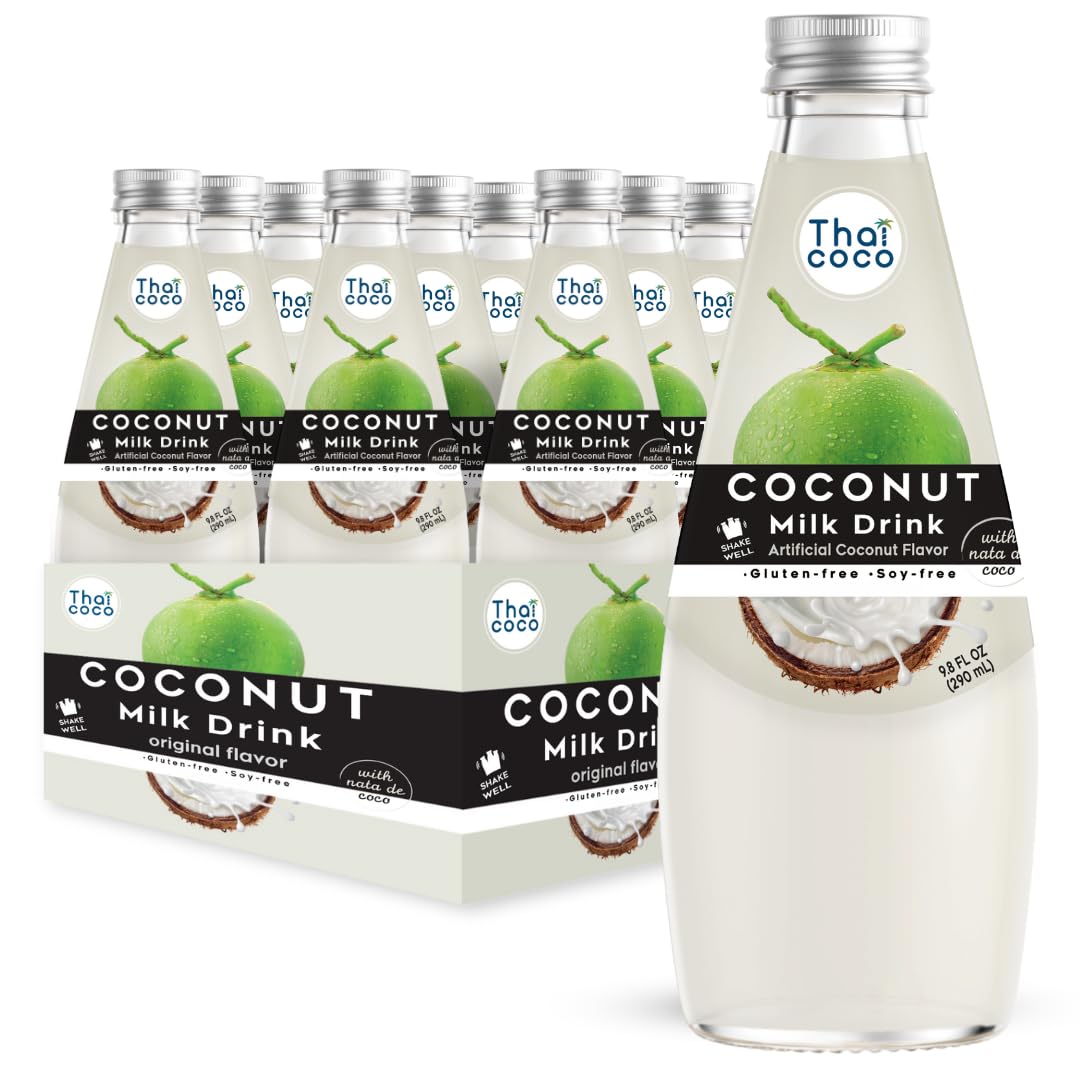 Thai Coco - Original Coconut Milk Drink with Nata De Coco - 9.8 fl. oz. 12 Pk