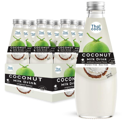 Thai Coco - Original Coconut Milk Drink with Nata De Coco - 9.8 fl. oz. 12 Pk