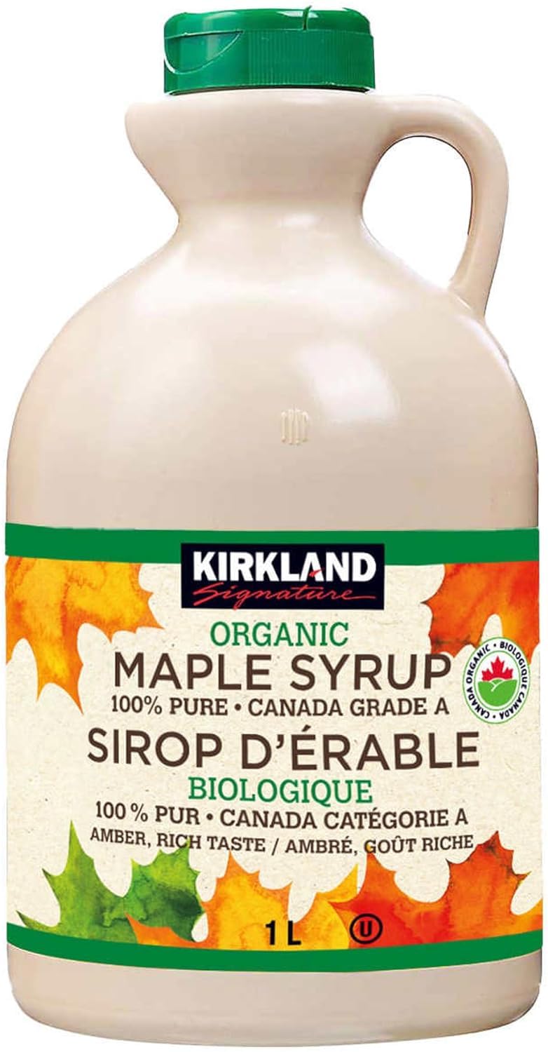 Kirkland Signature 100% Maple Syrup, Dark Amber, 33.8 fl. oz.