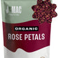 J MAC BOTANICALS Organic Rose Petals, Culinary Grade, 16 oz, Edible, Dry Rose Petals for Tea, Cooking, Crafts