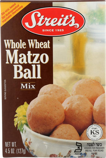 Streits Whole Wheat Matzo Ball Mix Kosher For Passover 4.5 Oz. (3-Pack)3
