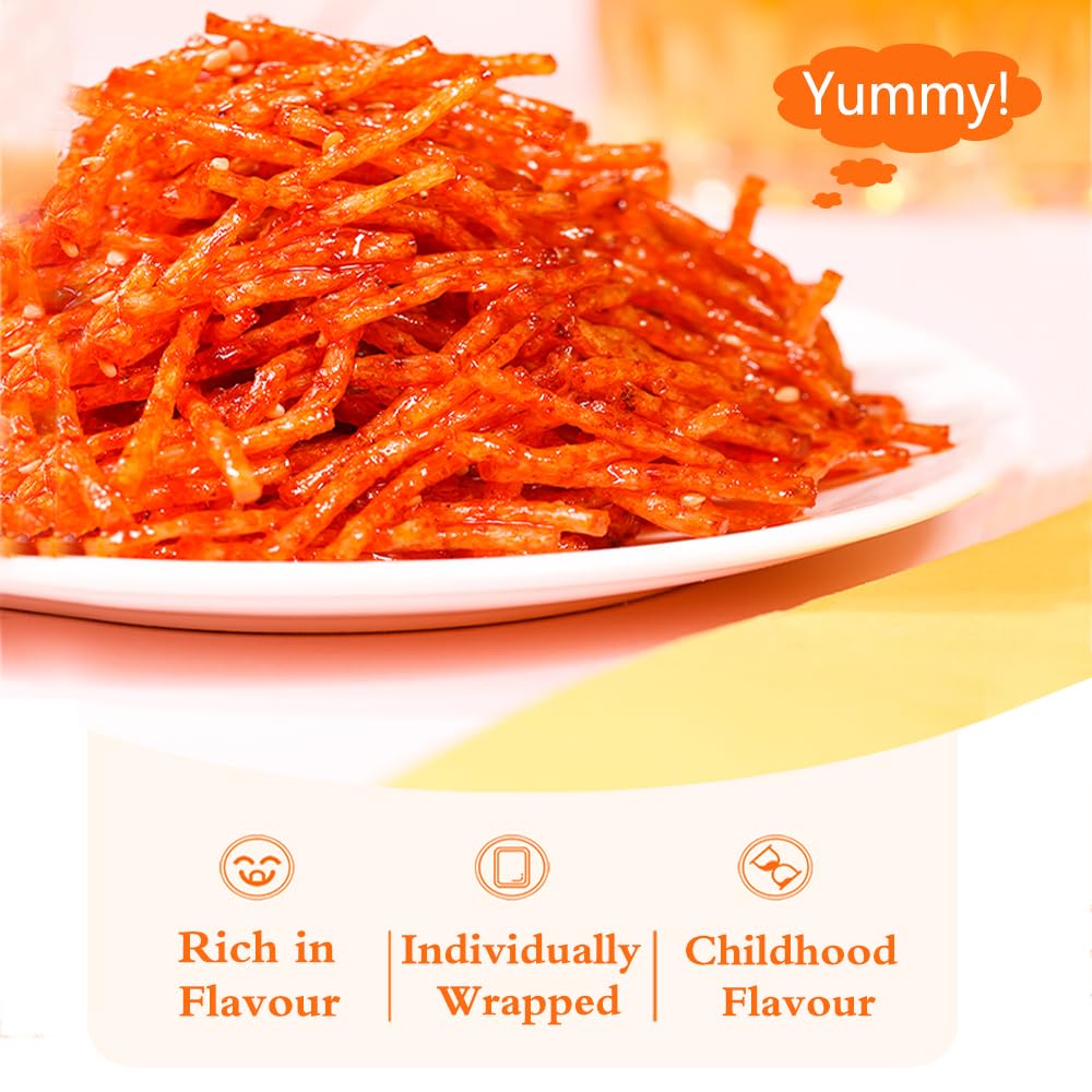 Phuumy Spicy Silk Strips - Tasty Chinese Snacks for Leisure and Parties - Flavorful Latiao Snack