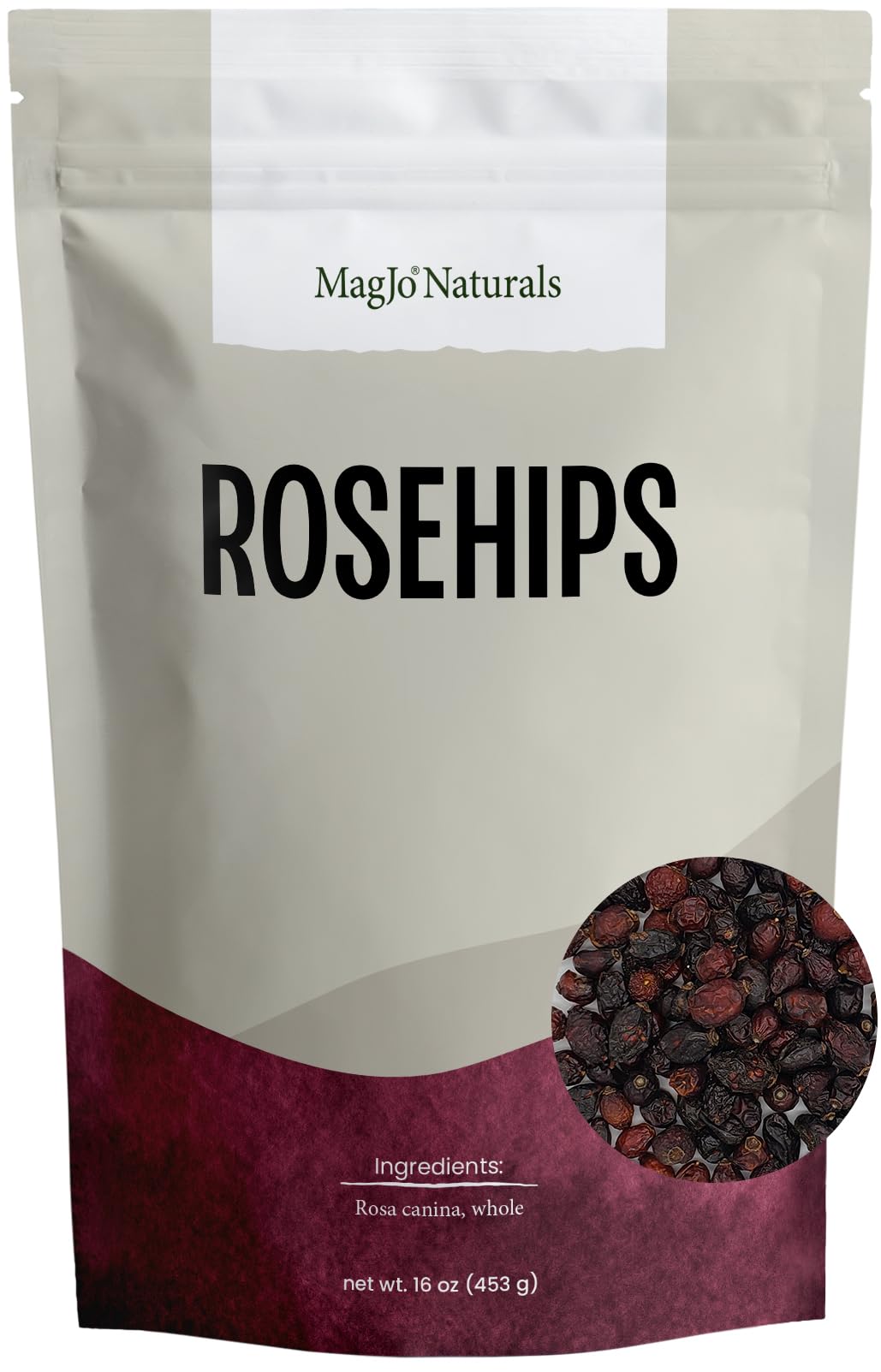 MagJo Whole Rosehips, Wild Harvest, 16 Ounce (Pack of 1), Model SUVELAM