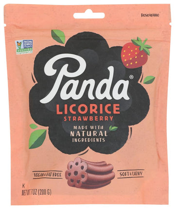 Panda All Natural Licorice Chews Strawberry (Pack Of 2)