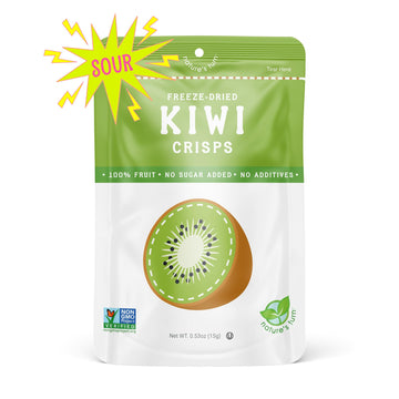 Natures Turn Freeze-Dried Fruit Snacks, Sour Kiwi Crisps, Pack Of 6 (0.53 Oz Each)