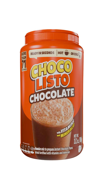 Chocolisto Instant Chocolate Powder Drink Mix | Delicious Chocolate Drink | Nutritious Breakfast | 35.2 Oz (Pack of 1)