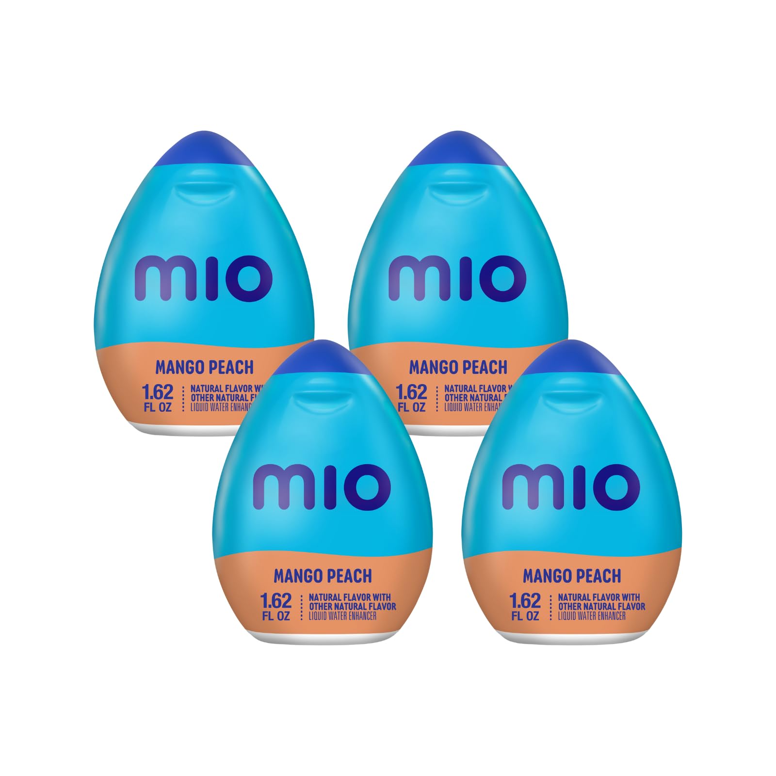Mio Liquid Water Enhancer, Mango Peach Flavor, 1.62 Fl Oz, 4-Pack