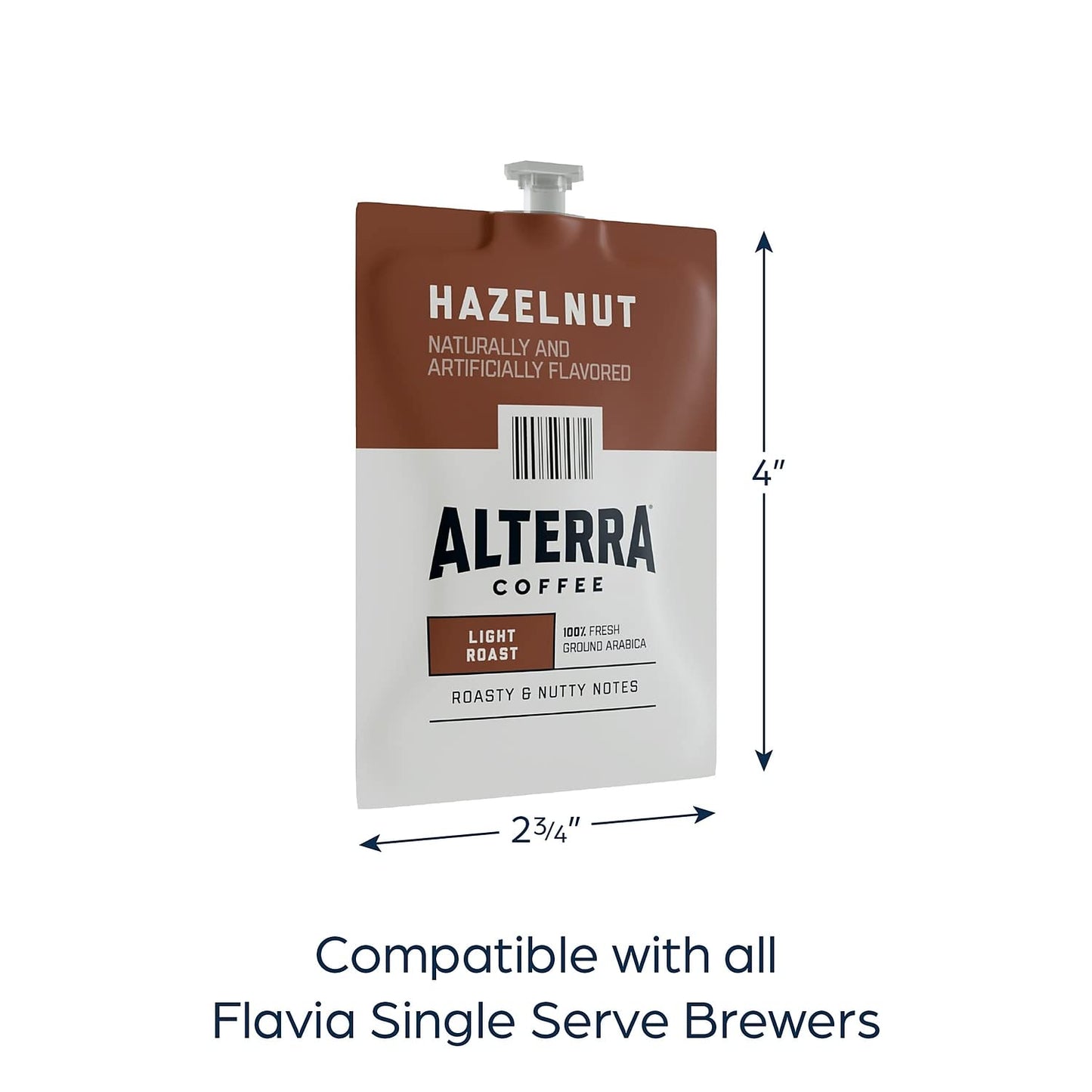 Alterra A185 Alterra Hazelnut Coffee 100/Ct Black