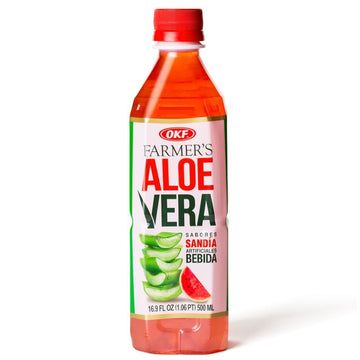 Okf Aloe Vera Watermelon Drink, 16.9 Ounce (3 Pack)