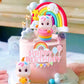 Jevenis Rainbow Unicorn Cake Decoration Unicorn Birthday Decoration Rainbow Cake Topper Unicorn Party Favors Rainbow Birthday De