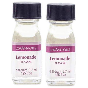 Lorann Lemonade Ss Flavor Flavor, 1 Dram Bottle (.0125 Fl Oz - 3.7Ml - 1 Teaspoon) - 2 Pack