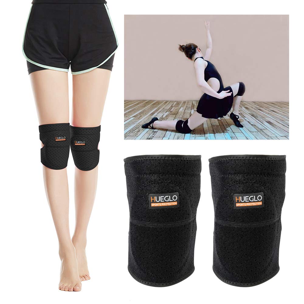 Hueglo Protective Knee Pads For Dancers,Volleyball Knee Pad For Girls,Soft Sponge Knee Pads For Avoid Floor Burns & Bruising,1Pa