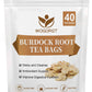 WOGORGT Burdock Root Tea Bags - Herbal Tea for Digestion & Immune Support, Caffeine Free, 40 Count