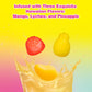 Amos Peelerz Assorted Peelable Gummy - Tropical Peeling Candy Variety Pack | Mango, Lychee & Pineapple | 24 Individual Packs (60