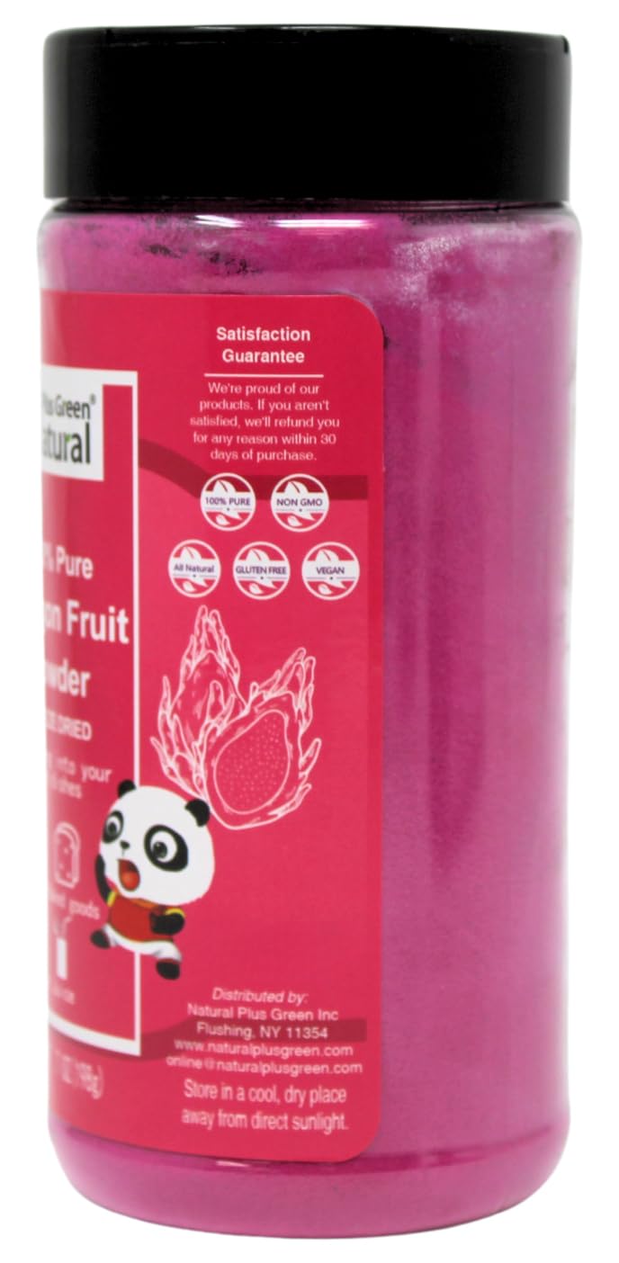 Npg Freeze Dried Red Dragon Fruit Juice Powder 7 Ounces, Dehydrated Fresh Dragonfruit Pitaya Powder For Food Coloring, Baking, P
