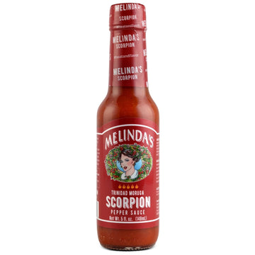Melindas Scorpion Pepper Hot Sauce - Gourmet Scorpion Hot Sauce - Made With Trinidad Moruga Scorpion Pepper, Carrots, Onion & Li