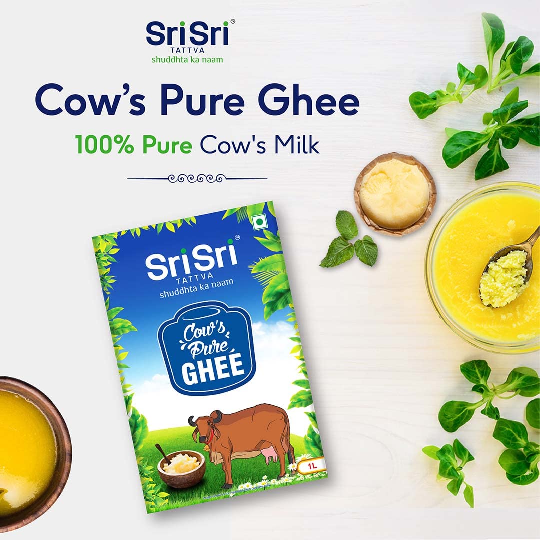 Sri Sri Ayurveda Cow'S Pure Desi Ghee 1 L