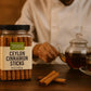 TOSS Ceylon Cinnamon Sticks - Premium Quality Whole Sticks, 5 Inch, 12 oz Jar, Sweet Mild Flavor