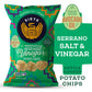Siete Grain Free Potato Chips, Kettle Cooked, Gluten Free, Vegan, Sea Salt & Vinegar, 5.5 Ounce (Pack of 6)