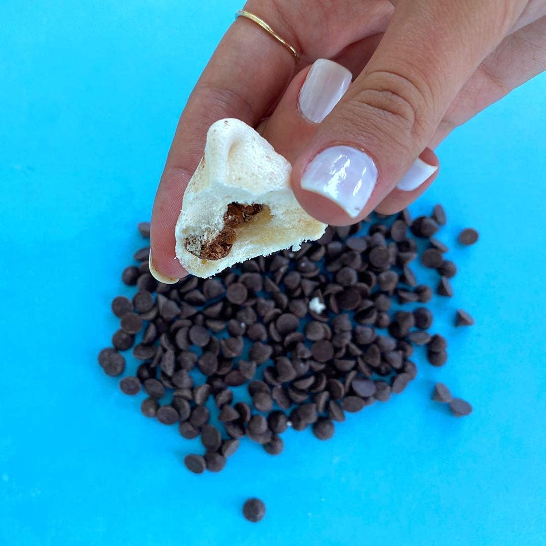 Krunchy Melts Original Meringue Cookies, Chocolate Chip, 4 Pack, 90 Calories, Low Fat, Gluten Free, Dairy Free (4 Oz)