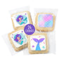 24 Pack Mermaid Party Favors Cookies Decorated | INDIVIDUALLY WRAPPED | Theme Birthday Party Candy | Treats Dessert Table Sweets