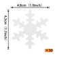 YCTHUNFISH 50 Pack Edible Snowflake Cupcake Toppers, White, Paper/Wafer, Small - Winter Frozen Theme Party Decorations