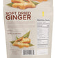 AMPHORA Soft Dried Ginger, 4 oz Pouch, Case of 6 - Natural Flavor, Ideal for Cooking and Baking