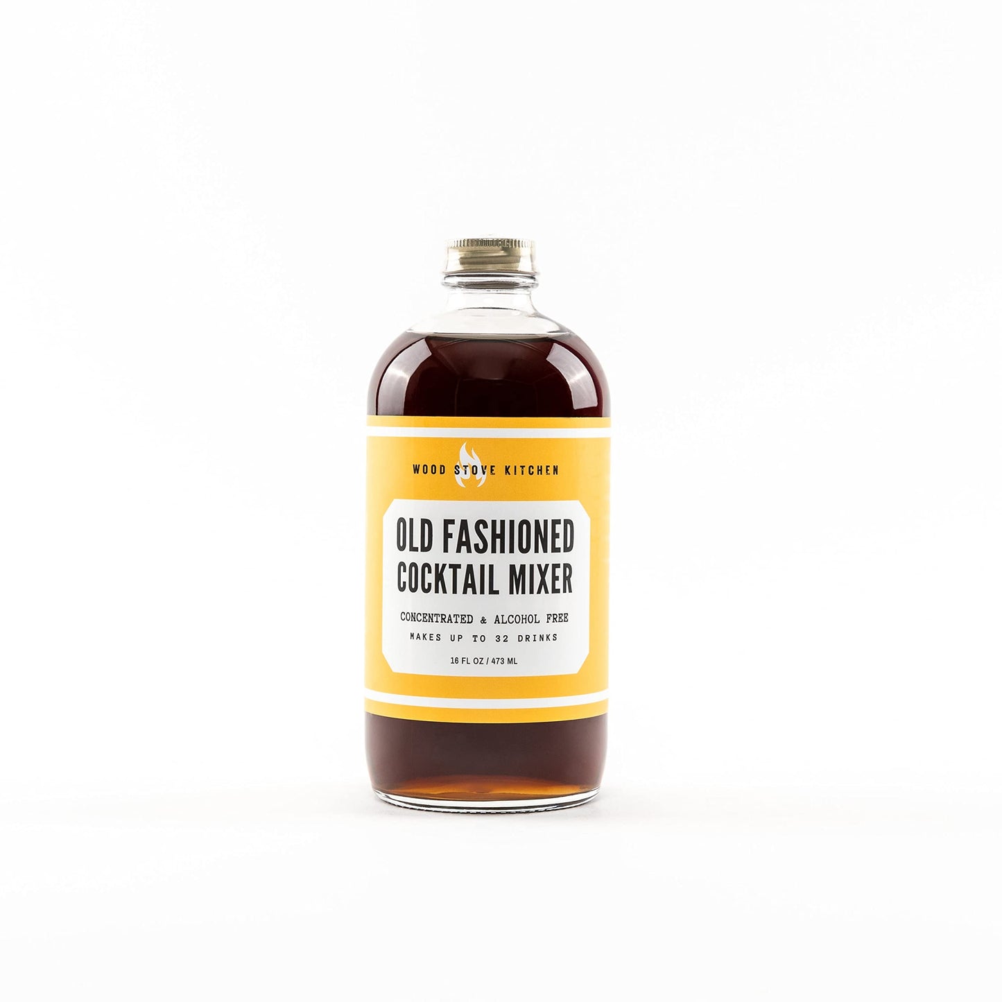 Wood Stove Kitchen Cocktail & Mocktail Mixer - Natural Craft Syrup, Aromatic Flavors, 16 Fl Oz