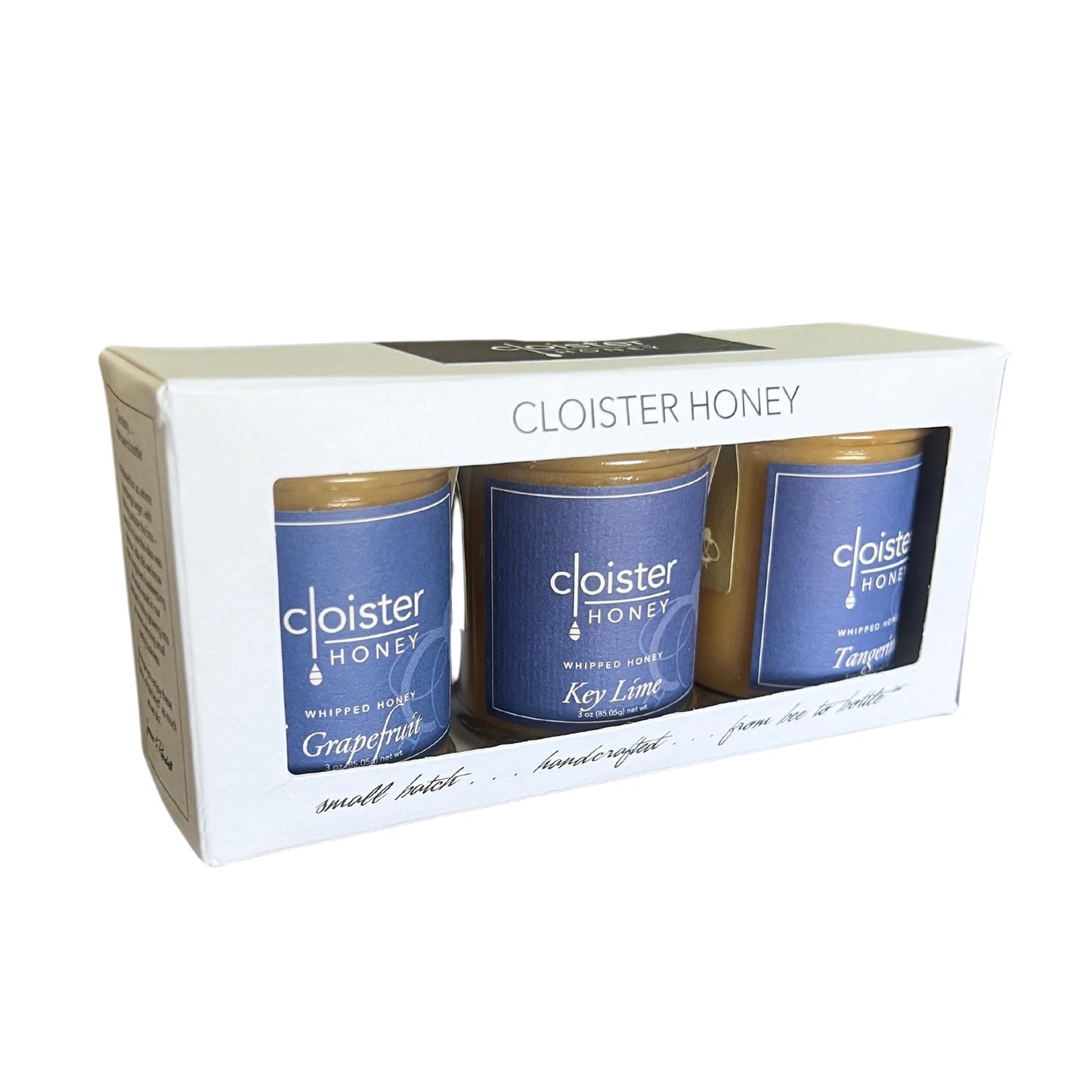 Cloister Honey Trios - Citrus (3 X 3 Oz) | Hand Crafted | Raw Artisan Honey | 100% Pure, Raw & Unfiltered | All Natural | Made I