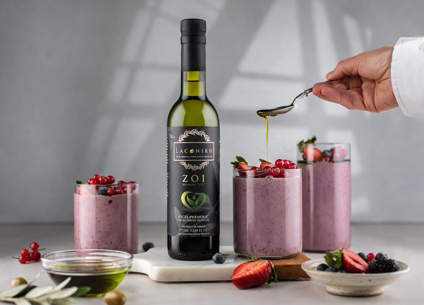 Laconiko Zoi Ultra High Phenolic Extra Virgin Olive Oil | New September 2024 Harvest! | 1870 Mg/Kg Polyphenols | Rich In Oleocan