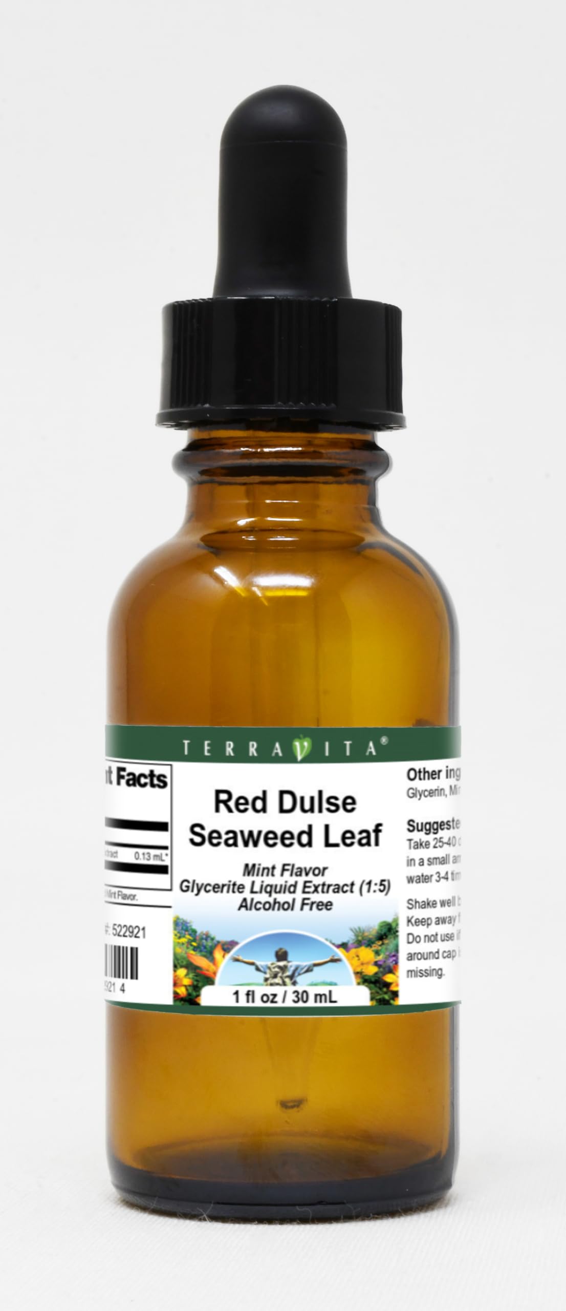 Red Dulse Seaweed Leaf Glycerite Liquid Extract (1:5) - Mint Flavored (1 oz, ZIN: 522921)
