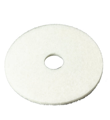 3M White Super Polish Floor Pad 4100, 21", Polish Wood Floors, Spray Cleaning Or Dry Buffing Soft Finishes